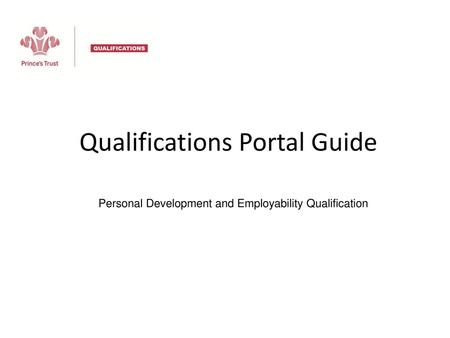 Qualifications Portal Guide