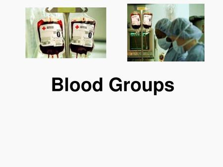 Blood Groups.