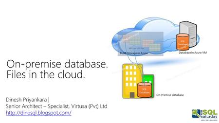 On-premise database. Files in the cloud.