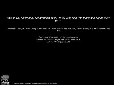 Charlotte W. Lewis, MD, MPH, Christy M. McKinney, PhD, MPH, Helen H