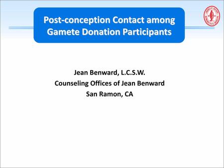 Post-conception Contact among Gamete Donation Participants