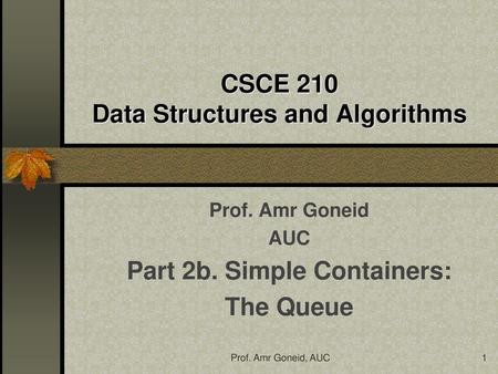 CSCE 210 Data Structures and Algorithms