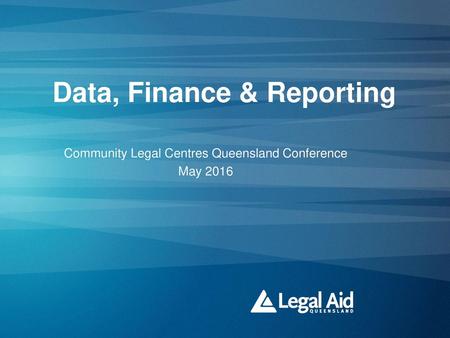 Data, Finance & Reporting