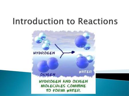 Introduction to Reactions