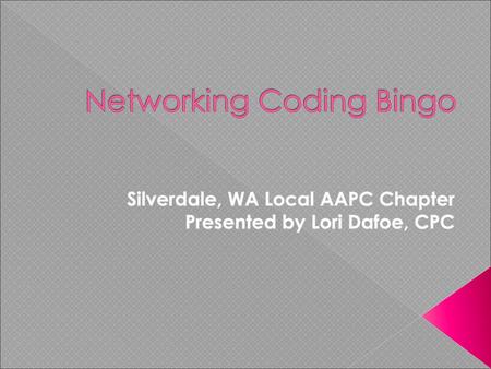 Networking Coding Bingo