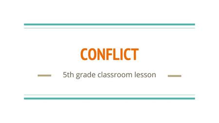 5th grade classroom lesson