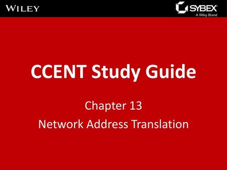 Chapter 13 Network Address Translation