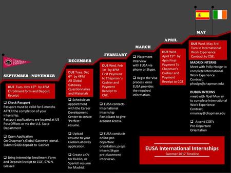 EUSA International Internships