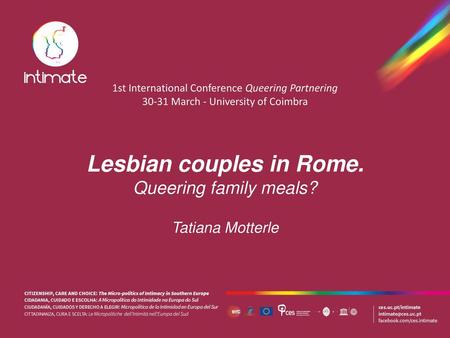 Lesbian couples in Rome.