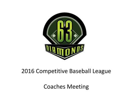 2016 Competitive Baseball League