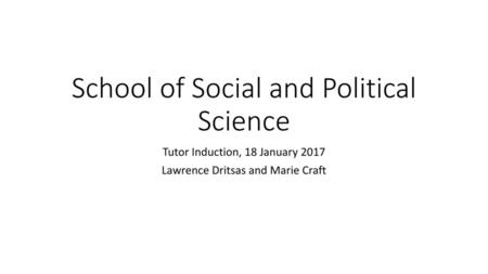 School of Social and Political Science