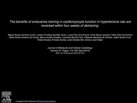 Journal of Molecular and Cellular Cardiology