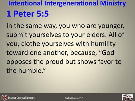 Intentional Intergenerational Ministry