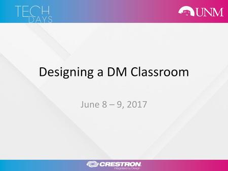 Designing a DM Classroom