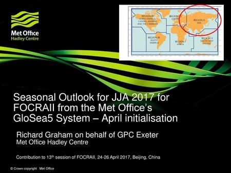 Richard Graham on behalf of GPC Exeter Met Office Hadley Centre