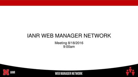 IANR WEB MANAGER NETWORK