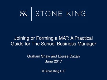 Graham Shaw and Louise Cazan June 2017 © Stone King LLP