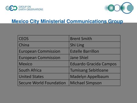 Mexico City Ministerial Communications Group