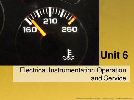 Electrical Instrumentation Operation and Service