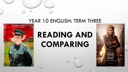 Year 10 English: term three reading and comparing