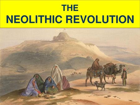 THE NEOLITHIC REVOLUTION