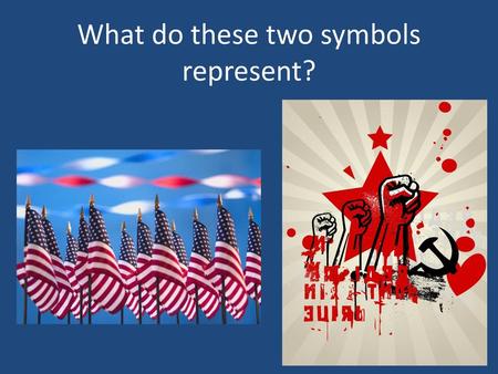 What do these two symbols represent?