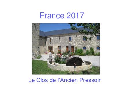 Le Clos de l’Ancien Pressoir