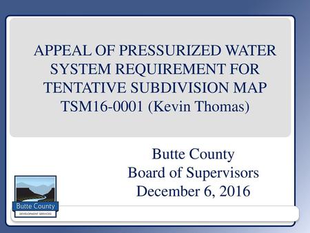 Butte County Board of Supervisors December 6, 2016