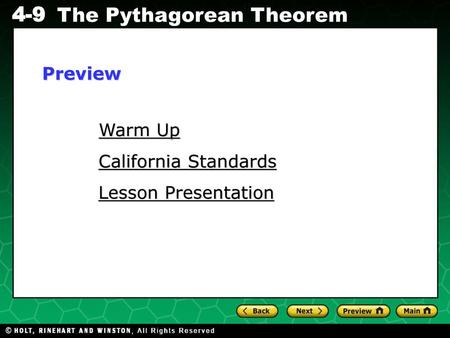 Preview Warm Up California Standards Lesson Presentation.