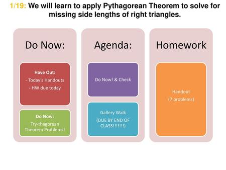 Try-thagorean Theorem Problems!