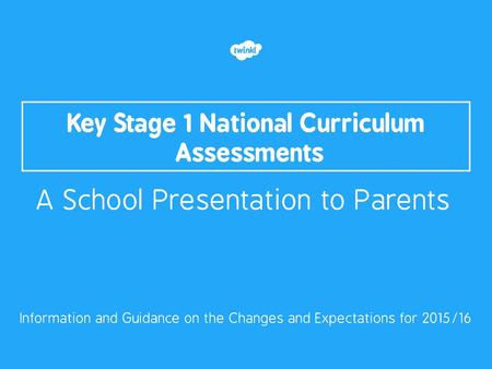 Key Stage 1 National Curriculum