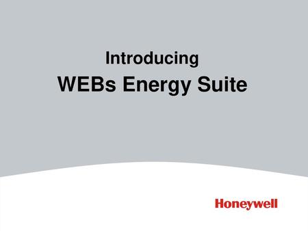 Introducing WEBs Energy Suite.