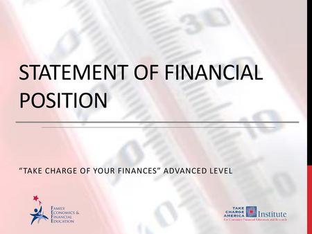 Statement of Financial Position