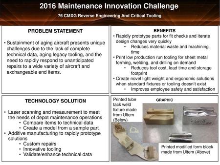 2016 Maintenance Innovation Challenge