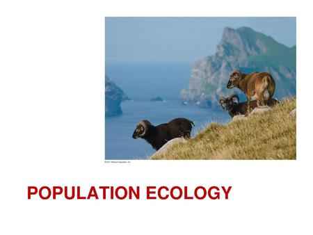 Population Ecology.