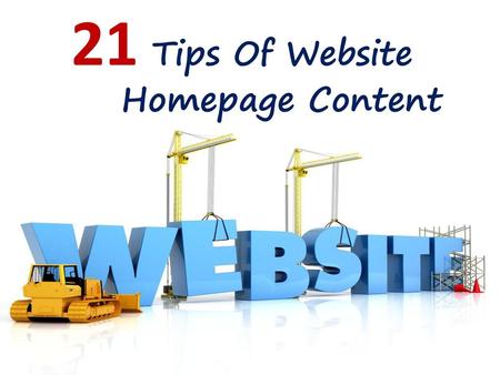 21 Tips Of Website Homepage Content