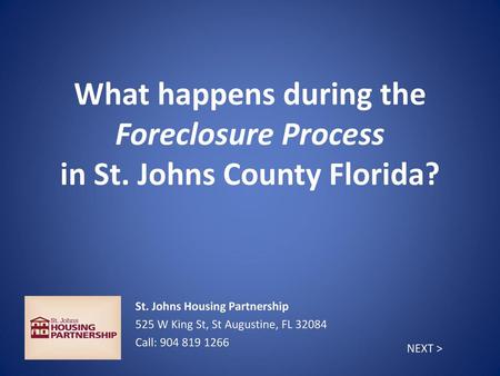 St. Johns Housing Partnership 525 W King St, St Augustine, FL 32084