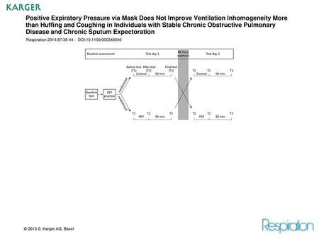 Positive Expiratory Pressure via Mask Does Not Improve Ventilation Inhomogeneity More than Huffing and Coughing in Individuals with Stable Chronic Obstructive.