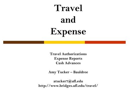 Travel Authorizations