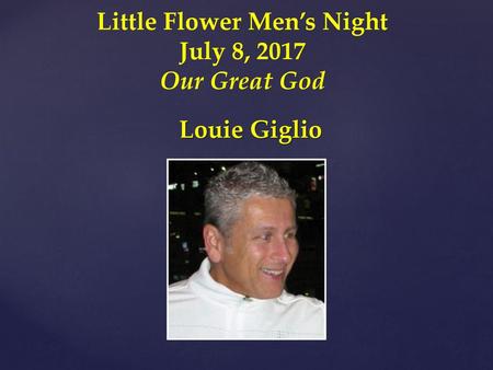 Little Flower Men’s Night