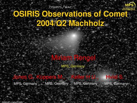 OSIRIS Observations of Comet 2004/Q2 Machholz