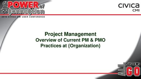 Overview Enterprise Project Management Center of Excellence (PMO)