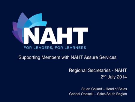 Supporting Members with NAHT Assure Services