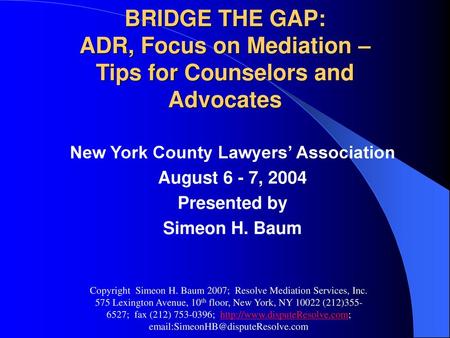 New York County Lawyers’ Association