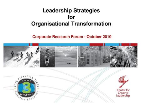 Leadership Strategies for Organisational Transformation