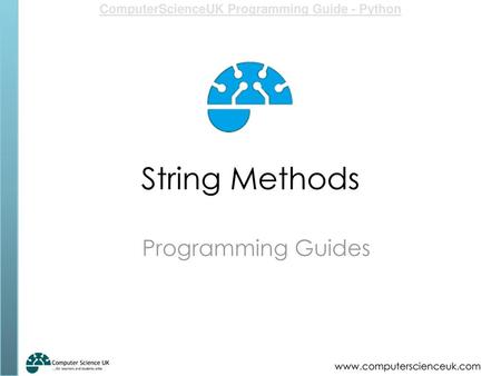 String Methods Programming Guides.