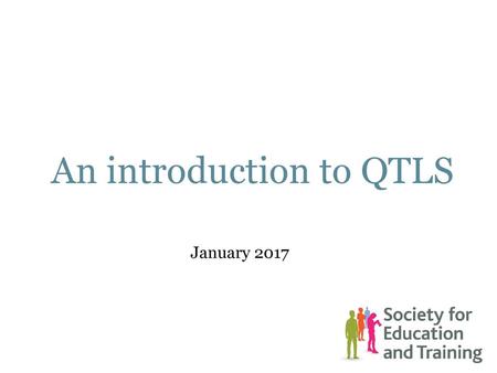 An introduction to QTLS