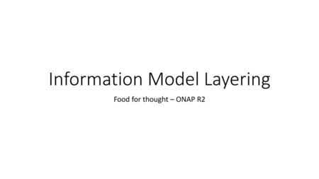 Information Model Layering