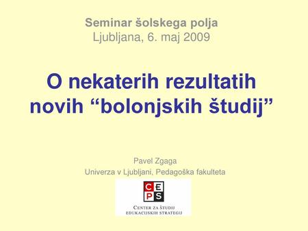 Pavel Zgaga Univerza v Ljubljani, Pedagoška fakulteta