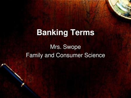 Mrs. Swope Family and Consumer Science